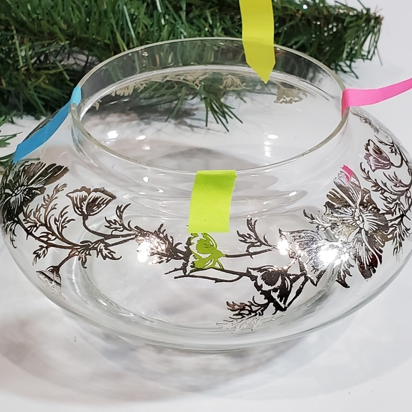 Vintage Sterling City Glass Co Sterling On Crystal Flanders Poppy Design Vase - Picture 5 of 12